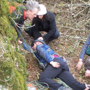 Climber fallen outdoor First Aid