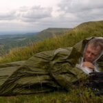 Colin wrapped on mountain first aid