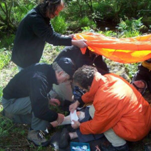 Outdoor First Aid Training being delivered