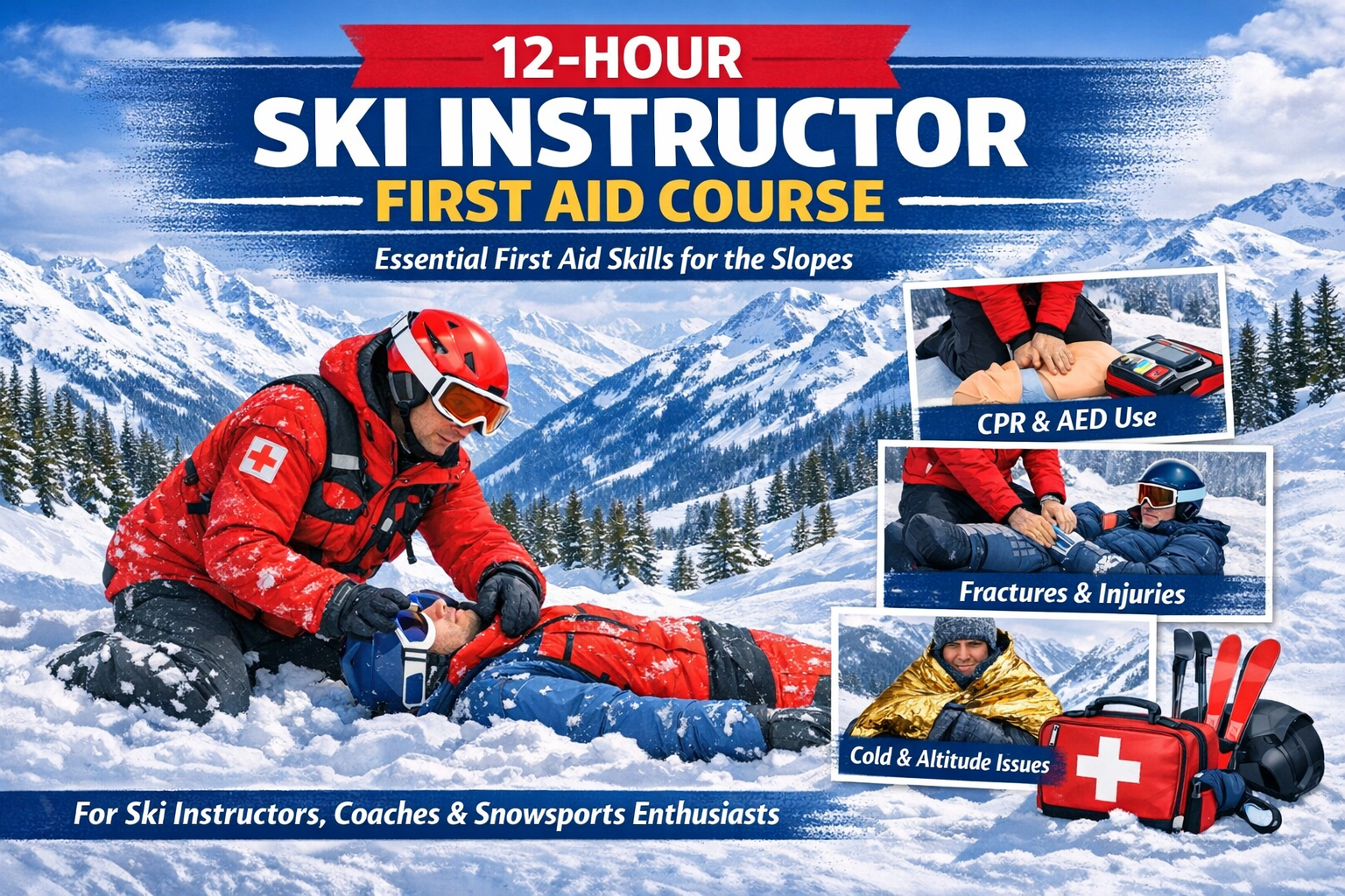 Activity First Aid for Ski Coaching – Blended Training